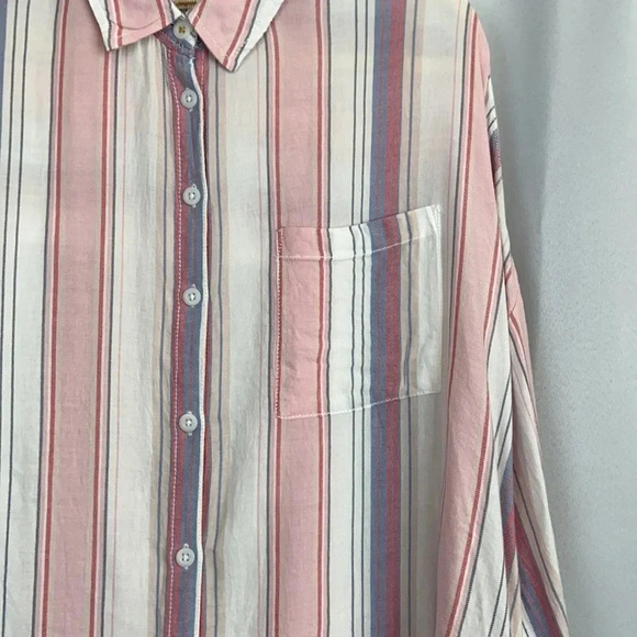 Pilero And The Lettterpress By Anthropologie Women’s M/L Striped Button Up Top - Picture 5 of 10